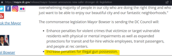 Muriel Bowser Gun Control